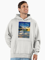 Vivid Sunset Aesthetic Premium Oversized Hoodie Vibrant Graphic Bone