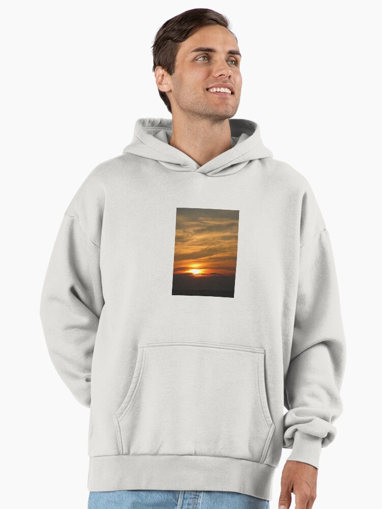 Yellow Sunset Glow Hoodie - Premium Oversized Bright Aesthetic Wear Bone