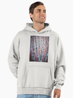 Birch Tree Abstract Art Premium Oversized Hoodie Nature Design Bone