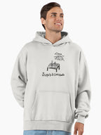 Sunsets And Croissants Foodie Premium Oversized Hoodie Bone