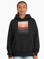 Golden Hour Sunset Hoodie - Premium Oversized Durable Casual Wear Black