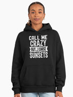Sunset Chaser Graphic Hoodie - Premium Oversized Unique Artistic Fit Black