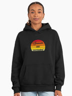 Sunsets Are Overrated Hoodie - Sarcastic Minimalist Oversized Top Black