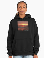 Watch More Sunsets Than Netflix Premium Oversized Hoodie Slogan Black