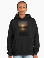 Evening Sun Ray Hoodie - Premium Oversized High-Quality Graphic Top Black
