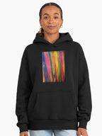 Sunset Flame Graphic Hoodie - Premium Oversized Bold Fire Aesthetic Black