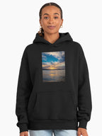 Sunsets and Sunrises Hoodie - Daily Celestial Cycle Premium Wear Black