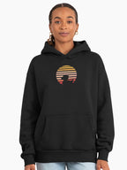 Funny Duck Sunset Gifts Premium Oversized Hoodie Black