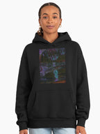 Galathi Sunset Beach Night Hoodie - Premium Oversized Dark Aesthetic Black