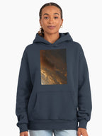 October Sunset 2403 Scenic Premium Oversized Hoodie Midnight Navy