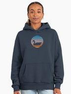 Funny Duck Hello Human New Style Oversized Hoodie Midnight Navy