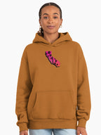 California Palm Sunset Hoodie - Retro Neon West Coast Premium Fit Clay