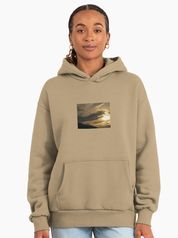 Santa Margherita Ligure Italy Sunset Premium Oversized Hoodie Tan