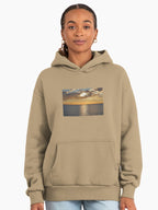 Autumn Sunset Warmth Hoodie - Premium Oversized Fall Season Apparel Tan