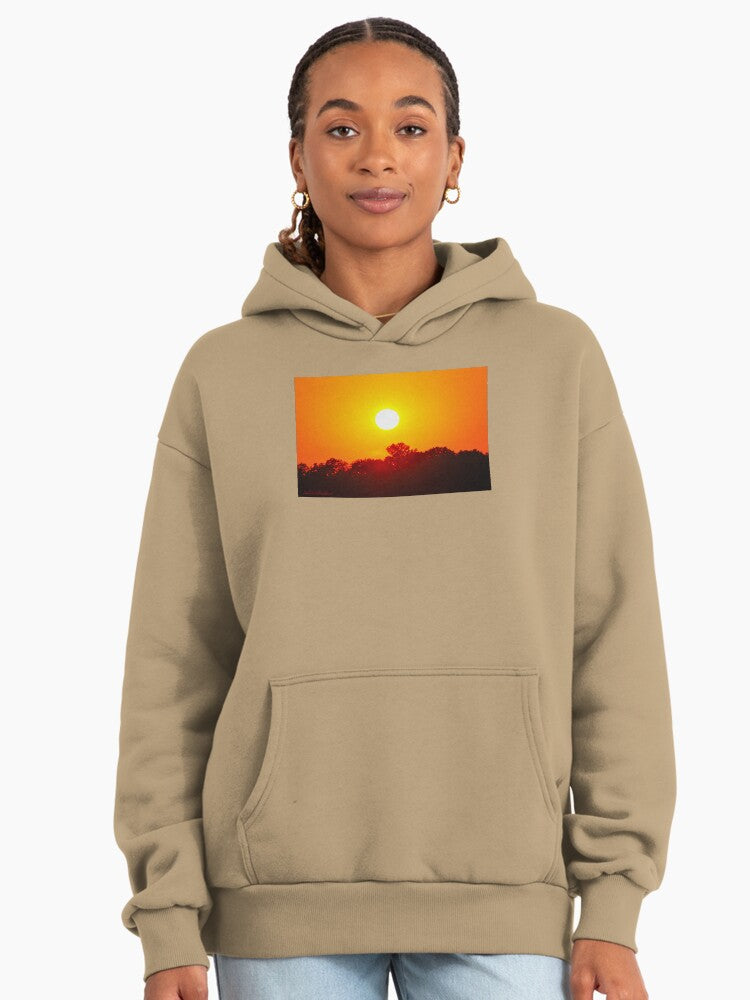 As The Sun Sets Series 1 Premium Oversized Hoodie Artistic Gift Tan