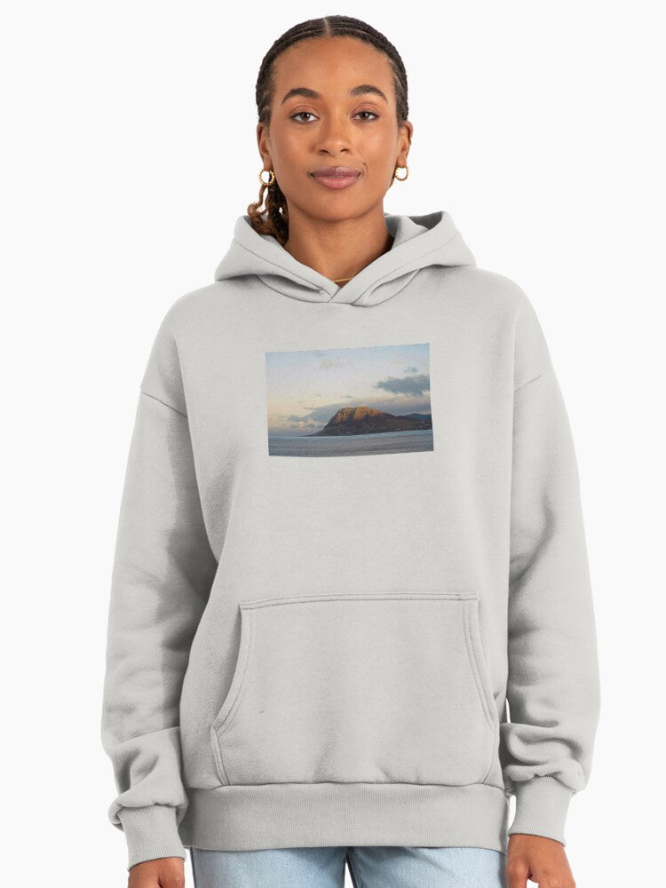 The West Side Sunset Premium Oversized Hoodie Bone