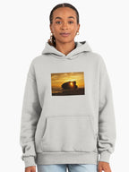 Rays Of Stone Nature Premium Oversized Hoodie Bone