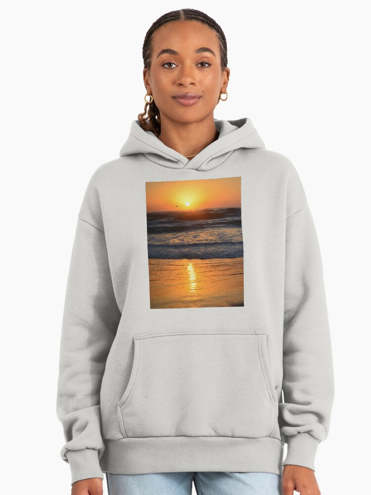 Acapulco Mexico Sunset Hoodie - Premium Oversized Travel Souvenir Bone