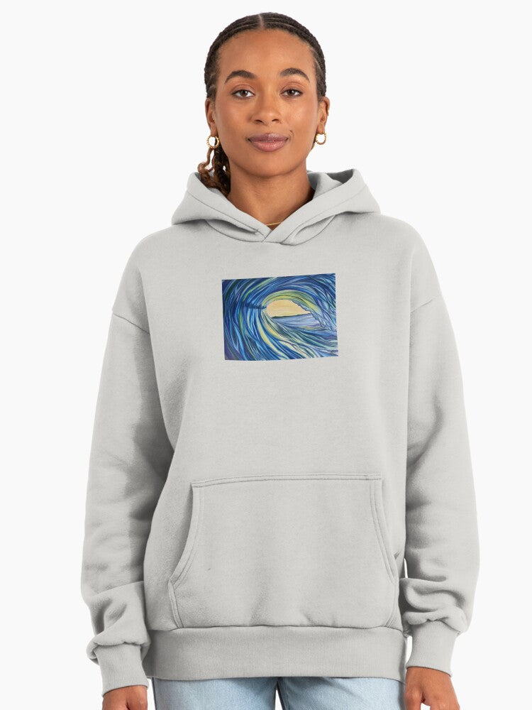 Waves of Change Ocean Hoodie - Inspiring Coastal Surf Style Wear Bone