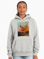 Ocean Sunset Landscape Premium Oversized Hoodie Bone