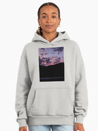 Sunset Lover Aesthetic Premium Oversized Hoodie Bone