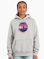 Chasing Sunsets Just A Girl Premium Oversized Hoodie Bone