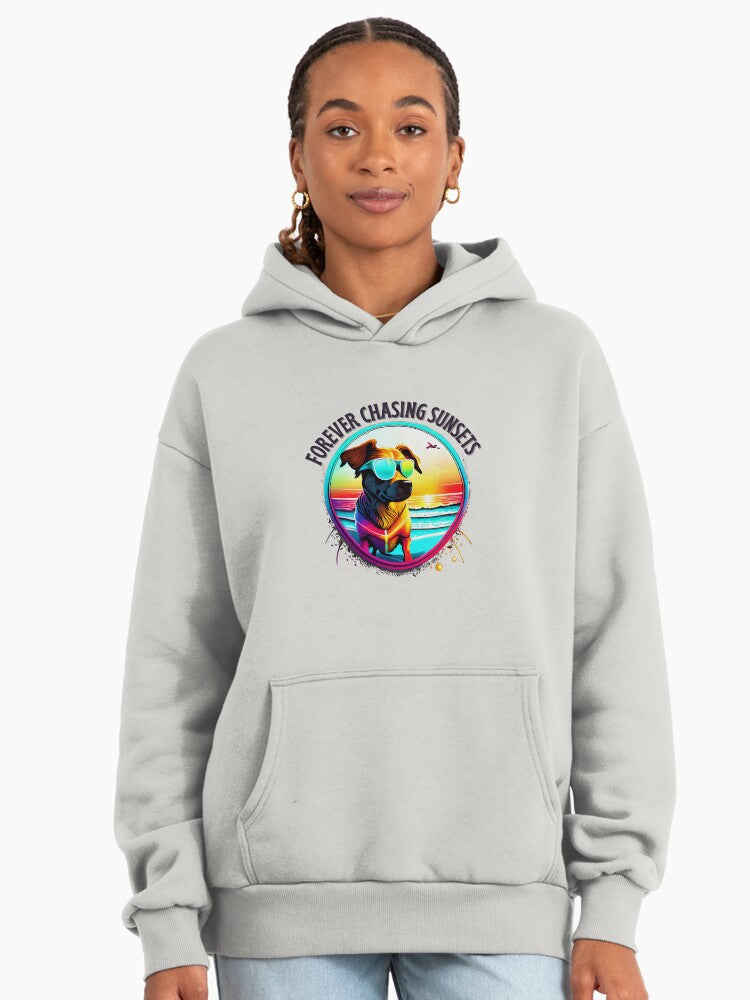 Classic Forever Chasing Sunsets Premium Oversized Hoodie Bone