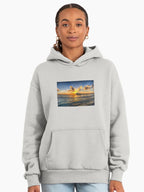 Barbados Sunset Travel Hoodie - Premium Oversized Caribbean Vacation Bone