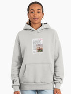 Aesthetic Sunset Vibe Hoodie - Trendy Minimalist Oversized Pullover Bone