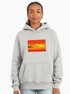 California Dream Sunset Hoodie - West Coast Golden Hour Apparel Bone