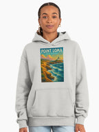 Point Loma Lighthouse Hoodie - Premium Oversized San Diego Sunset Bone
